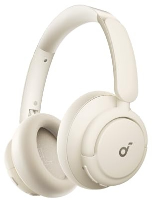 soundcore Q30 by Anker, Hybrid Active Noise Cancelling Headphones with Multiple Modes, Hi-Res Sound, Custom EQ via App, 50H Playtime, Comfortable Fit, Bluetooth, Multipoint Connection (Renewed)