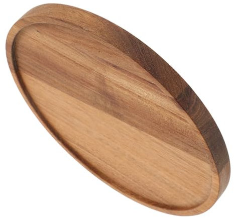 UTHCLO Bandeja Redonda Diseño Giratorio de Madera para Servir Vintage y Almacenamiento Multifuncional Adecuado para Cocina en Mesas y Despensas