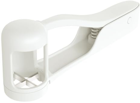 DOKRIN Tagliafrutta 1 pezzo Taglia fragole, Affettatrice manuale per verdure, Strumento per decorare torte per tagliare uva, pomodorini e fragole (bianco)