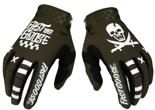 TATACLEA Men & Women Skull Full-Finger Motorcycle Glove Breathable Touchscreen Dirtbike Gloves for ATV MTB Motocross Racing