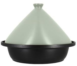 MENASTYL - Tajine d24cm fond alu induction couvercle en céramique celadon - 6020041