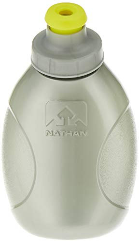 Nathan Push-Pull Sports Thermosflasche mit Druckverschluss, 300 ml, silberfarben, 2 Stück, Silber