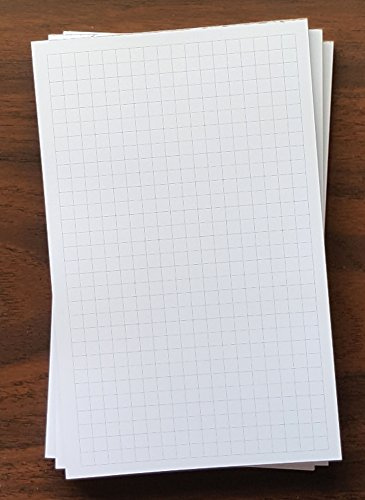 3 Pads - Graph Note Pad, 5 x 8, 50 Sheets, 1/4 Grid Spacing, Heavyweight, Very Nice Paper