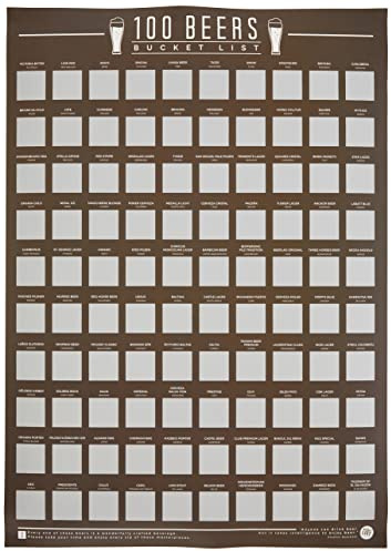 Gift Republic GR630009 Cervezas Scratch Off Cubo Listm