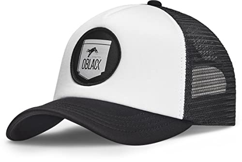Oblack Trucker Cap Schwarz Cap Herren Classic Black Basecap Herren Kappe Herren mit Schwarz Mütze für Damen Snapback Caps Männer Hut - Baseball Cap