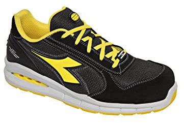 Utility Diadora - Scarpa da Lavoro Bassa Run Net AIRBOX Low S1P SRC per Uomo e Donna (EU 44), Alluminio Grigio Vento