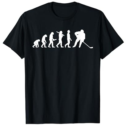 Regalo Per Giocatori Di Hockey Su Ghiaccio Evoluzione Maglietta