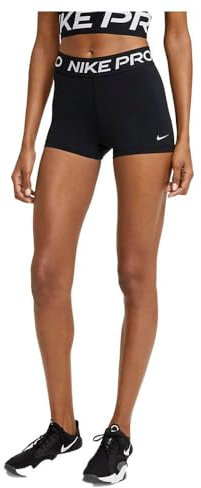 Nike W NP 365 Short 3, Pantaloncini Donna, Black/(White), S