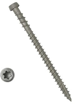 YYL Composite Decking Exterior Coated Wood Screw,#10x2-3/4,Star Drive Torx 20,Type 17 Slot Point,75 Pack,Wood Screw,1 Free Bit Included (#10x2-3/4, Gray, 75)