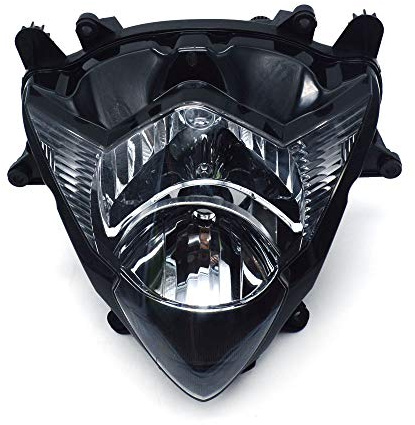 Motorcycle Front Headlight Headlamp Assembly Compatible for Suzuki 2005 2006 GSXR1000 GSXR 1000 05 06, GSX650F 2008-2009 Motorbike Headlamp Front Headlight Housing Clear
