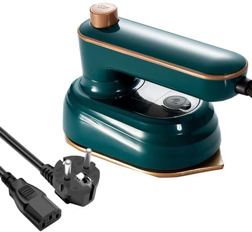 Mini Dampf Bügeleisen, Handheld Household Steam Iron, Mini-Dampfreisebügeleisen, Nass Und Trocken, Tragbares Reisebügeleisen, Bügeleisen Für Reisen (Grün)