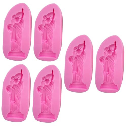 BESTonZON 6pezzi Stampo Silicone Per e Lollipop Design Creativo Forma Di Dea Per e Bastoncini Di Formaggio Facile Da Utilizzare Perdite