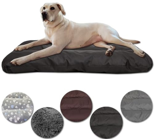 Leanbe Hundebett Hundekissen Hundematratze Ruheplatz Hunde Matratze (Schwarz Oxford, XXL:140x95x14cmm)