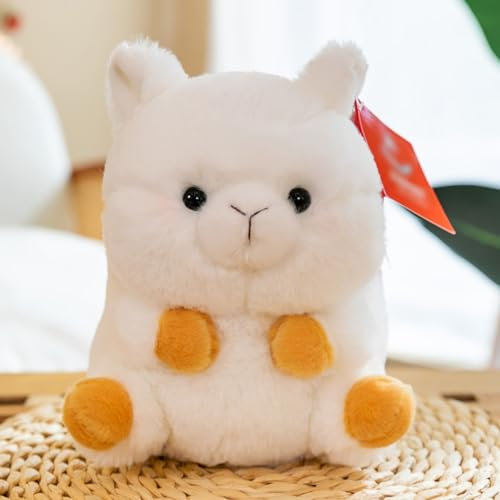 Viusneun Kuscheltier, Niedliche Tier Stofftier Süße Waschbare weiche Plüsch Spielzeug Cartoon klein Plüschtier für Freunde und Kinder zur Dekoration des Hauses Plüschtiere (Alpaka,15 cm)
