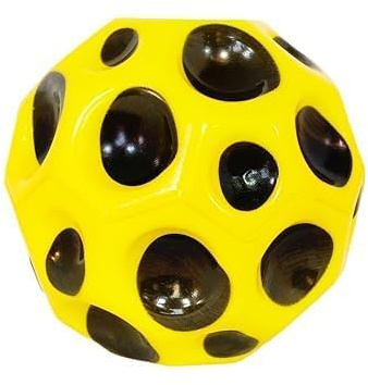 Toyland® 6.5cm (2.5) Space Ball With Extreme High Bounce - Lightweight Super High Bouncing Ball - Outdoor Play - Novelty Toys - Yellow