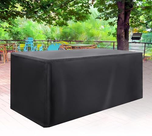 Housse Table Jardin Rectangulaire, 250x170x65cm/LxWxH Housse Protection Table Jardin Housse Salon de Jardin Exterieur, Bache de Protection Exterieur Housses pour Mobilier de Jardin Imperméable