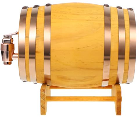 Garneck Barril De Vino De Madera Maciza Dispensador De Madera para Almacenar Cerveza Barril De Almacenamiento De Cocina