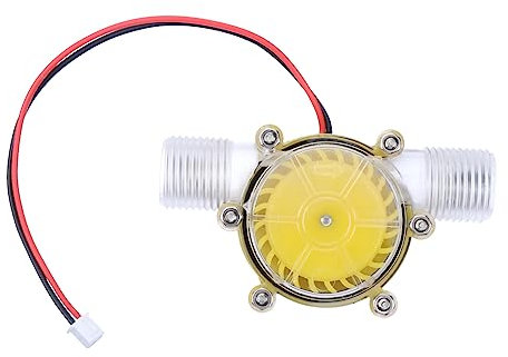INOOMP Micro-Hydro Water Turbine Generator 12v Dc Stable Output Yellow Mini Hydroelectric Power Generator for Water Flow Energy Conversion