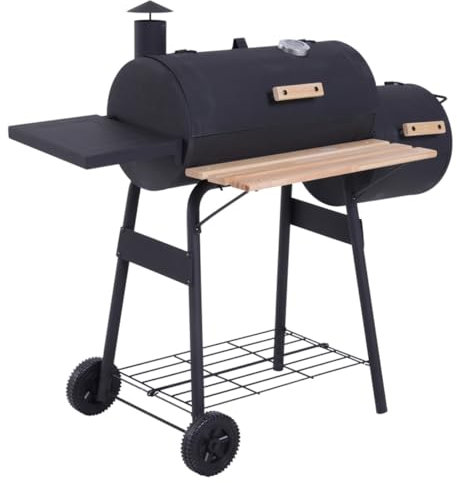 Barbecue Portatile a Carbone da 24 Pollici per 4 Persone/griglia per Barbecue con Presa d'Aria Superiore e Maniglia Resistente al Calore