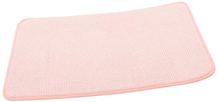 HOLIDYOYO Tapete para Secar Vajilla de Microfibra Rosa para Encimera