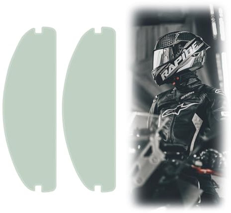 Belligern 2 Pcs Anti-Fog Film for Motorcycle Helmet,for Pinlock Visor Insert Anti Fog for Helmet Visor Film Universal Protective Clear Suitable for All Non-fixed Open-Face and Full-Face Helmets