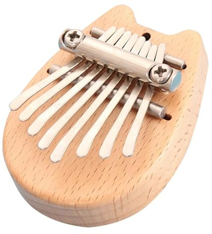 Kalimba Instrument Mini 8 Tasten Kalimba Mahagoni Holz Daumen Finger Klavier Mit Lanyard Percussion Instrument Für Anfänger
