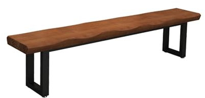 Massivholz-Eingangs-Essbank, Sitzbank im Bauernhaus-Stil, Holzbank für den Innenbereich, Schlafzimmer, Esstisch, Wohnzimmer, Flur, Küche, Ende der Bettbank, schmales Design, 180 cm