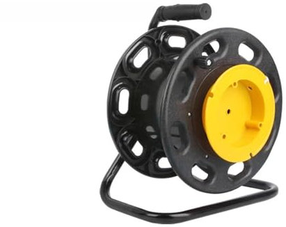 YQVEOT Enrollador de Cable, Carrete de Cable Manual, bobinador de Fibra óptica, línea de señal de alimentación, Disco vacío pequeño, Tira de luz de plástico, Receptor y enrollador(S300A)