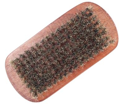 HONITANO Curved Beard Cleaning Brush Aus Hochwertigem Buchenholz Ergonomische Bartbürste Für Männer Sanfte Pflege Für Vollbart Und Schnurrbart Entfernt Und Fördert Die Haarstruktur