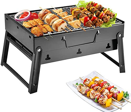 Barbecue a carbonella Portatile Pieghevole per Cucinare all'aperto, Campeggio, Picnic, Giardino, Barbecue, Feste