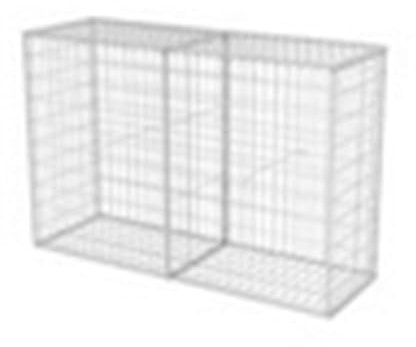 Panier de Gabion en Acier galvanisé, Mur de Soutènement avec Une capacité de Charge élevée, Capteur Oculaire pour Projets de Jardin, 150 X 50 X 100 Cm