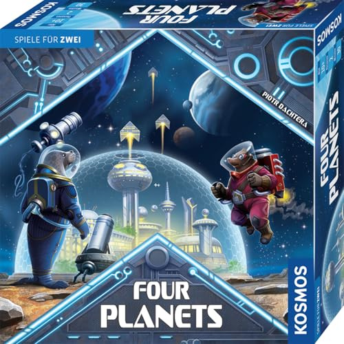 Kosmos Four Planets, Spiele für 2 Personen | Taktisches Brettspiel für genau zwei Spieler ab 10 Jahre