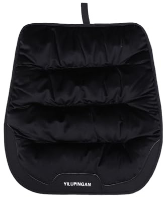 LY4U Almohadilla de Asiento de Invierno 48x50 cm, Cojín de Silla de Oficina de Felpa de Imitación de Piel, Almohadilla de Asiento de Coche Antideslizante y Cálida para el Hogar y la Conducción