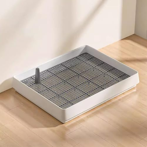 Bac a Litière pour Chien avec Grille, Toilettes d'apprentissage de La Propreté, pour Rats, Furets, Lapins, Petits et Moyens Animaux(Small)