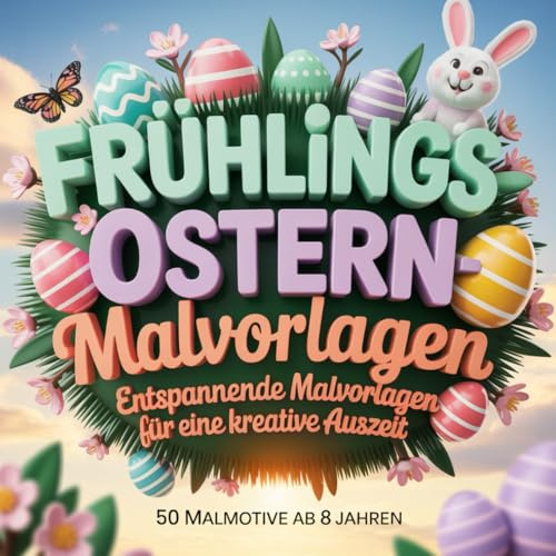 Frühlings- Ostern- Malvorlagen. Entspannende Malvorlagen für eine kreative Auszeit (Tauche ein in eine Welt voller Geheimnisse und Wunder, Band 2)