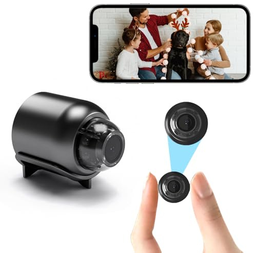HDAKDDHG Mini Spy Camera Wireless, 1080p HD Mini WiFi Camera, Nanny Cam for Home Security Surveillance Cam with Motion Detection,Night Vision, APP Control, for Home/Office/Indoor/Outdoor