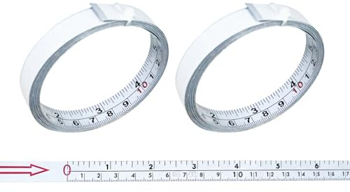 2PCS Self-Adhesive Measuring Tape, 118inch Waterproof Workbench Ruler Sticker, Metric Imperial Bench Tape with Centimetre Zero Centering for Workshop DIY Woodworking Sewing Table
