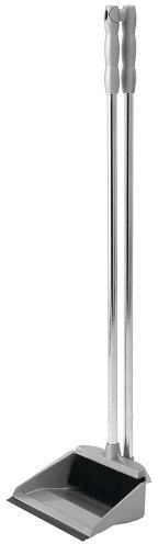 Addis Long Handle Dustpan & Broom Metallic, Silver