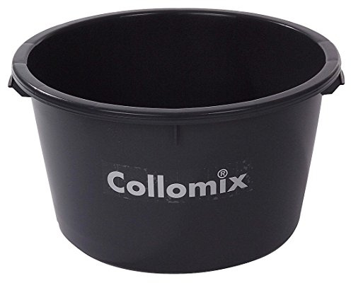 17 Gallon Heavy-Duty Mixing Tub – Rugged Polyethylene Bucket with Side Grips and Roll-Over Lip – Compatible with Hand-Held Power Mixers – Jobsite Tough Construction