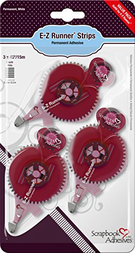 SCRAPBOOK ADHESIVES BY 3L E-Z Runner Permanent Strips Nachfüllbares Value Pack,