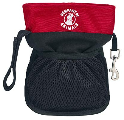Pochette pour friandises pro Company of Animals - Grand rangement, attaches sécurisées, poche zippée, fermeture aimantée. Idéal pour les promenades et le dressage des chiens