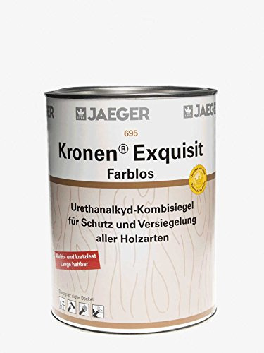 Jaeger 695 Kronen Exquisit seidenglänzend 0,75l Klarlack Holzlack Klarsiegel matt