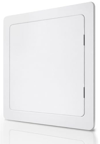 Morvat Access Panel 12x12 Inch for Drywall & Ceiling with Door, Heavy-Duty Durable ABS Plastic & Easy Install Access Box, Wall Hole Cover Plate for Plumbing, Electrical Wiring & Plywood, White