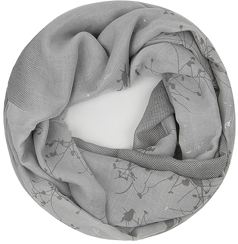 Glamexx24 Damen Schal Leicht Schlauchschal Langschal mit Muster Loop schal Loopschal Tuch Halstuch Rundschal