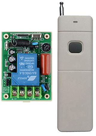 1 canal AC 220 V 30 A salida de tensión receptor & interruptor de radio control de largo alcance 500 m mando a distancia con 3 modos de control/control remoto ajustable riego de tierra cultivada