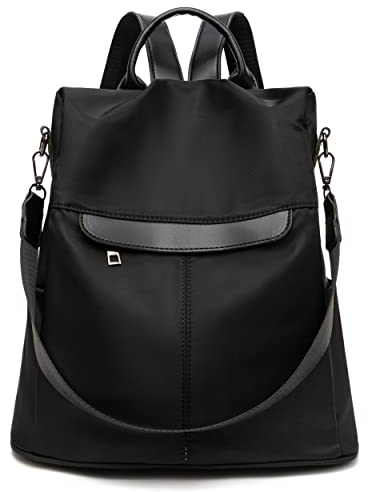 SPEEDEVE Damen Rucksack wasserdichte Anti-Diebstahl Schultertasche,B0299-schwarz