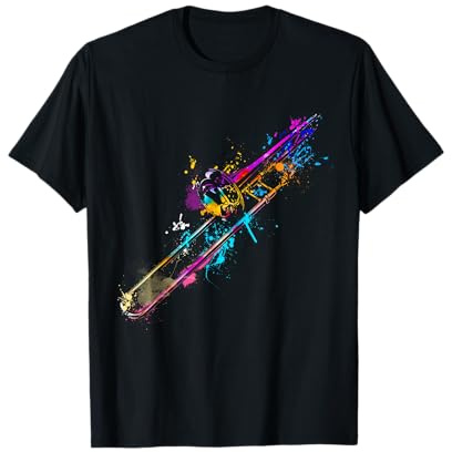 Posaunist | Posaune Farbklecks Geschenk für Posaunenspieler T-Shirt