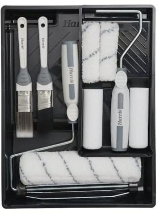 Harris Seriously Good Walls & Ceilings Woodwork Gloss 11 Piece Decorating Kit