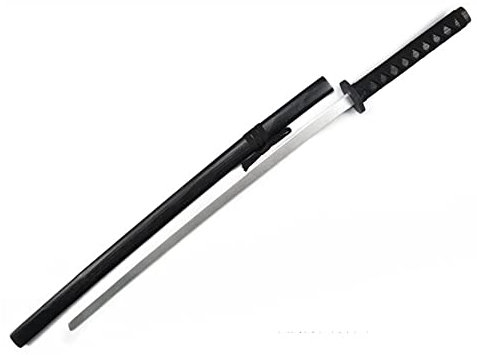 DLUSEN Samurai-Schwert, Anime-Waffenschwert-Stützspielzeug Mit Scheide, Anime Black Samurai Hölzerner Bokken Für Anime-Liebhaber/a/100Cm