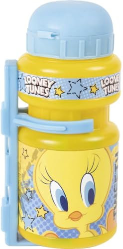 Borraccia ciclo Looney Tunes 350 ml bambino bambina azzurro giallo Titti Silvestro universale bici